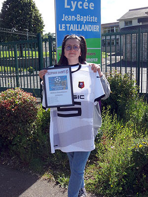 La gagnante du trophée Saint Jo