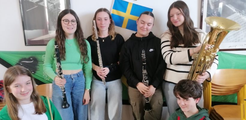 Les élèves de l’option Classe Orchestre du lycée en Suède