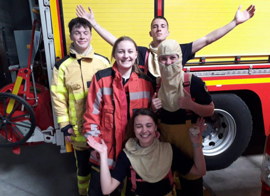 Les Term MS au centre d’entraînement national des sapeurs-pompiers