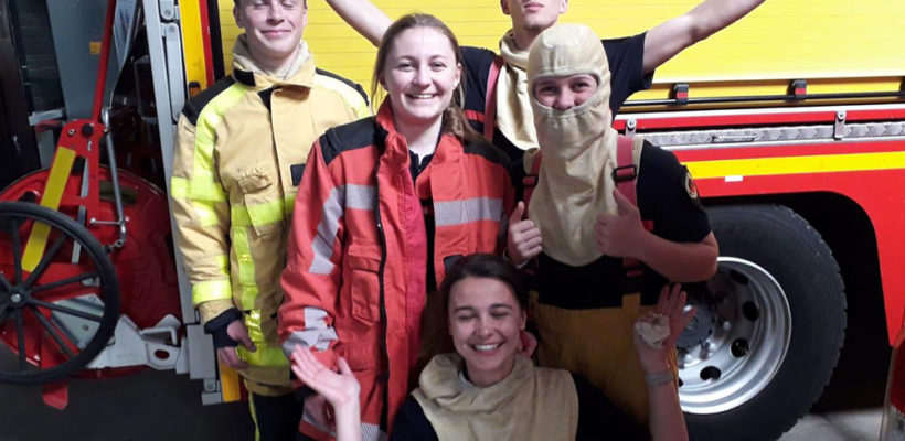 Les Term MS au centre d’entraînement national des sapeurs-pompiers