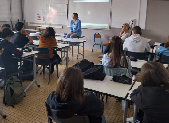 Rencontre inspirante au lycée de St Aubin !