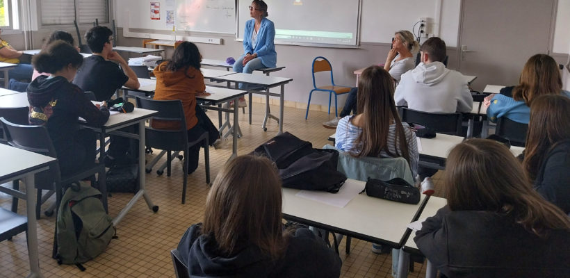 Rencontre inspirante au lycée de St Aubin !