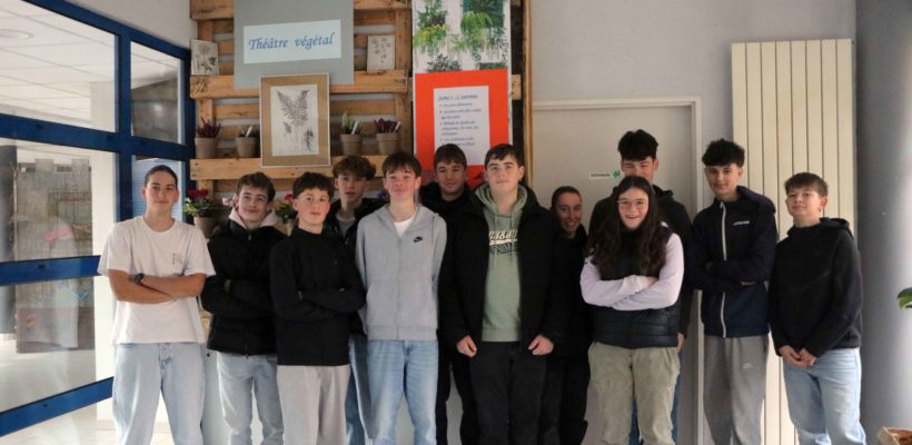 Les élèves de 2nde NJPF se lancent dans la création d’un théâtre végétal